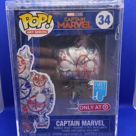 Marvel Studios Captain Marvel Art Series Target Exclusive Funko Pop - Picture 1 of 10